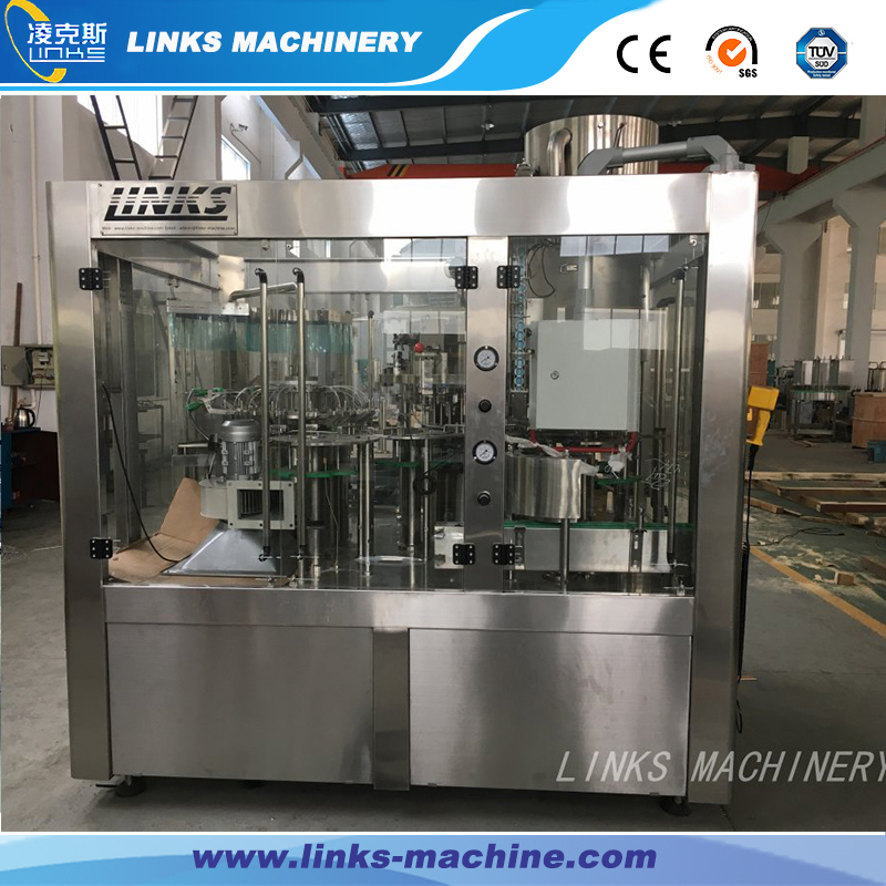 2000BPH 3 In 1 Carbonated Water Washing, Filling ,Capping Machine