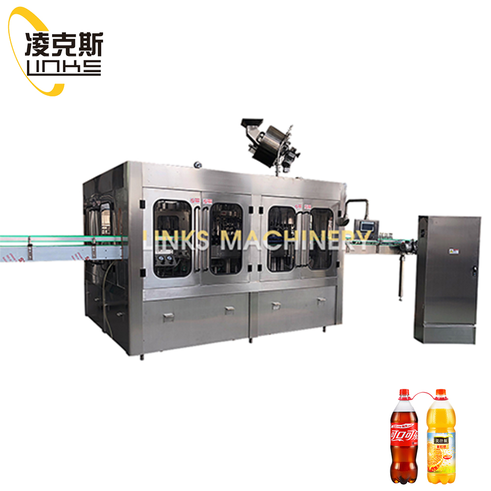 2000BPH 3 In 1 Carbonated Water Washing, Filling ,Capping Machine