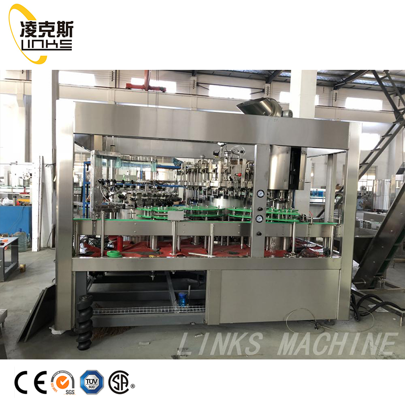 5000BPH Automatic Glass Bottle Carbonated Drinks Filling Machine
