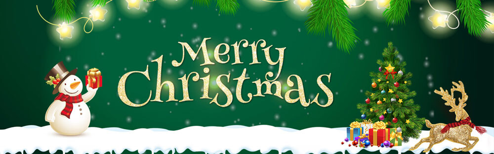 merry christmas and happy new year 2020 greeting